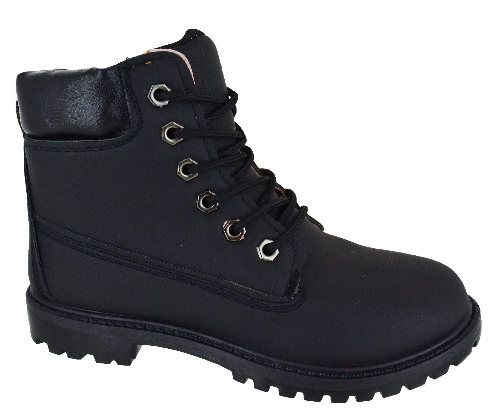 WOMENS LADIES COMBAT CASUAL GRIP RUBBER SOLE LACE UP ANKLE BOOTS SHOES SIZE 38 eBay